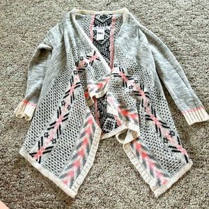 Girls hi low sweater